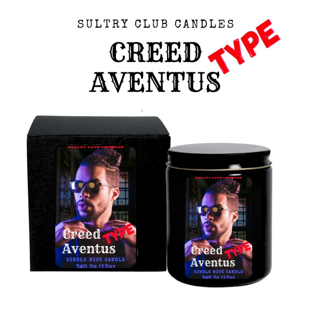 CREED AVENTUS TYPE SINGLE WICK CANDLE